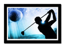 Cuadro enmarcado negro Golf
