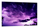 Cuadro Paisaje Tormenta en el Cielo Rayos, Morado,naturaleza