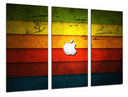 Tríptico Logo apple