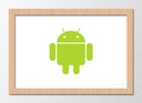 Cuadro enmarcado natural Logo android