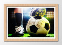 Cuadro enmarcado natural Futbol