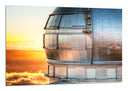 Cuadro observatorio astrofisico Roque de los muchachos, atardecer