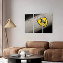 Logo Amarillo Ferrari, Coche Marca
