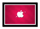 Cuadro enmarcado negro Logo apple