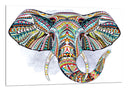 Cuadro mandala elefante fondo blanco, decoracion
