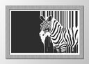 Cuadro enmarcado natural cebra en blanco y negro, animal, decoracion