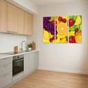 Estancia frutas variadas, multicolor