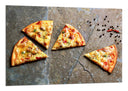 Cuadro trozos de pizza, comida