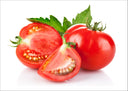 Lámina tomate fresco en trozos, rojo, comida