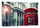 Cuadro Ciudad Londres, Cabina Telefono Roja, Blanco y Negro