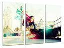Tríptico skate, urbano, multicolor