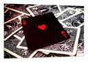 Cuadro carta de poker, as de corazones, naipes