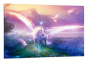 Cuadro Paisaje Naturaleza Lago Fantasia Caballo Unicornio