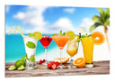 Cuadro cocteles, colores, refrescante