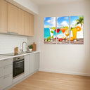 Estancia cocteles, colores, refrescante