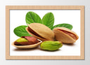 Cuadro enmarcado natural pistachos, frutos secos, verde, aperitivo