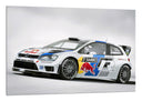 Cuadro Deporte Coche Carrera Rally Volkswagen Blanco Red Bull