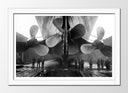 Cuadro enmarcado blanco Barco Vintage Tres Helices Gigantes, Pelicula Titanic