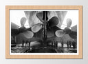 Cuadro enmarcado natural Barco Vintage Tres Helices Gigantes, Pelicula Titanic