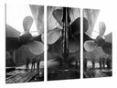 Tríptico Barco Vintage Tres Helices Gigantes, Pelicula Titanic