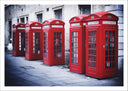 Lámina Cabina Telefonica Roja, ciudad de londres