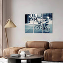 Estancia Hipster Original Anciana Bicibleta Vintage, Blanco y Negro