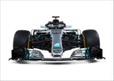 Lámina Formula 1, Mercedes Fórmula 1 W09 2018, Hamilton, Bottas