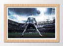 Cuadro enmarcado natural Futbol, Cristiano Ronaldo