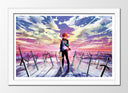 Cuadro enmarcado blanco Anime Shirou Emiya