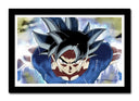 Cuadro enmarcado negro pelicula, serie, dragon ball, son goku