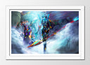 Cuadro enmarcado blanco Anime Neon Genesis Evangelion