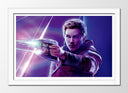 Cuadro enmarcado blanco guardianes de la galaxia, marvel, stard lord