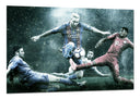 Cuadro futbol leo messi , sergio ramos, partido