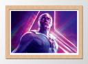 Cuadro enmarcado natural marvel, vision, superheroe