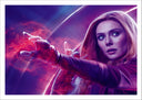 Lámina marvel, bruja escarlata, superheroe