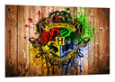 Cuadro harry potter, escudo, casas