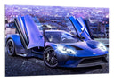 Cuadro ford Gt40 ,morado,atardecer