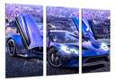 Tríptico ford Gt40 ,morado,atardecer