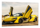 Cuadro McLaren P1 amarillo con toques negros