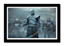 Cuadro enmarcado negro Juego de Tronos, Rey de la noche, Hbo, George R. R. Martin