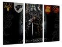 Tríptico Juego de Tronos, Casa Stak, Trono de Hierro, Siete Reinos, Hbo, George R. R. Martin