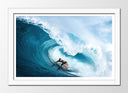 Cuadro enmarcado blanco Surf