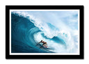 Cuadro enmarcado negro Surf