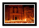 Cuadro enmarcado negro Petra, Jordania, Yacimiento arqueológico, 7 maravillas del mundo