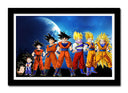 Cuadro enmarcado negro Anime Dragon Ball, Son Goku, Evolución