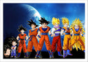Lámina Anime Dragon Ball, Son Goku, Evolución