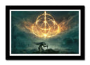 Cuadro enmarcado negro Videojuego Elden Ring, Xbox, Playstation, Escudo