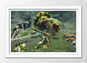 Cuadro enmarcado blanco Videojuego Monster Hunter Rise, Nintendo, Paisaje