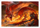Lámina Videojuego Monster Hunter Rise, Nintendo, Dragón, Fuego