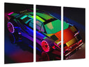 Tríptico Videojuego Cyber Punk 2077, Lamborghini countach, Coche